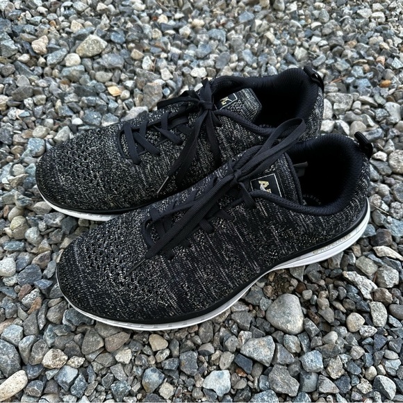 APL Techloom Pro Running Athletic Sneakers Black Gold Metallic Size 10 Women’s - Picture 2 of 12